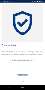 Datenschutzerklärung in DE-Alarm-App