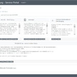 Blick auf das Self Service Portal